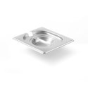 Pokrywka stalowa do GN Kitchen Line z wycięciem na chochlę GN 1/6 - Hendi 806968 Hendi